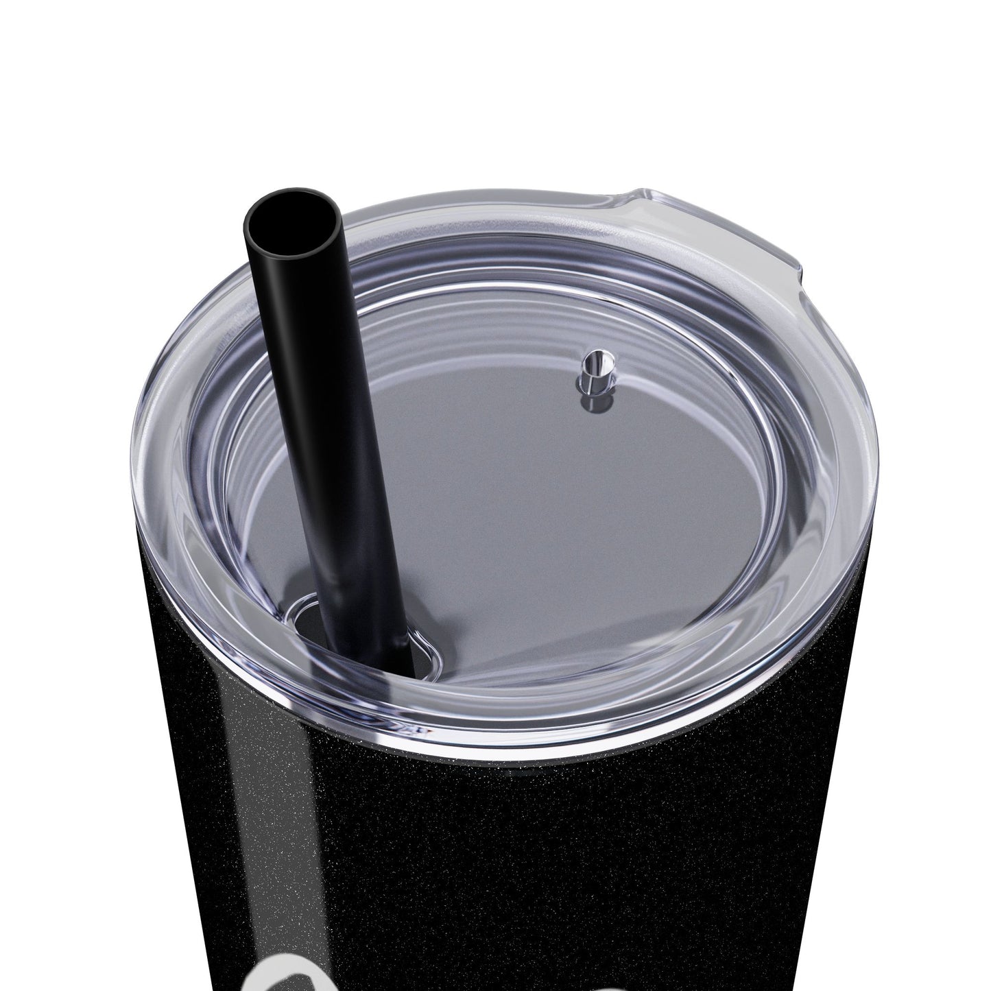 The Boujee Auntie Slim Tumbler –Glitter Edition