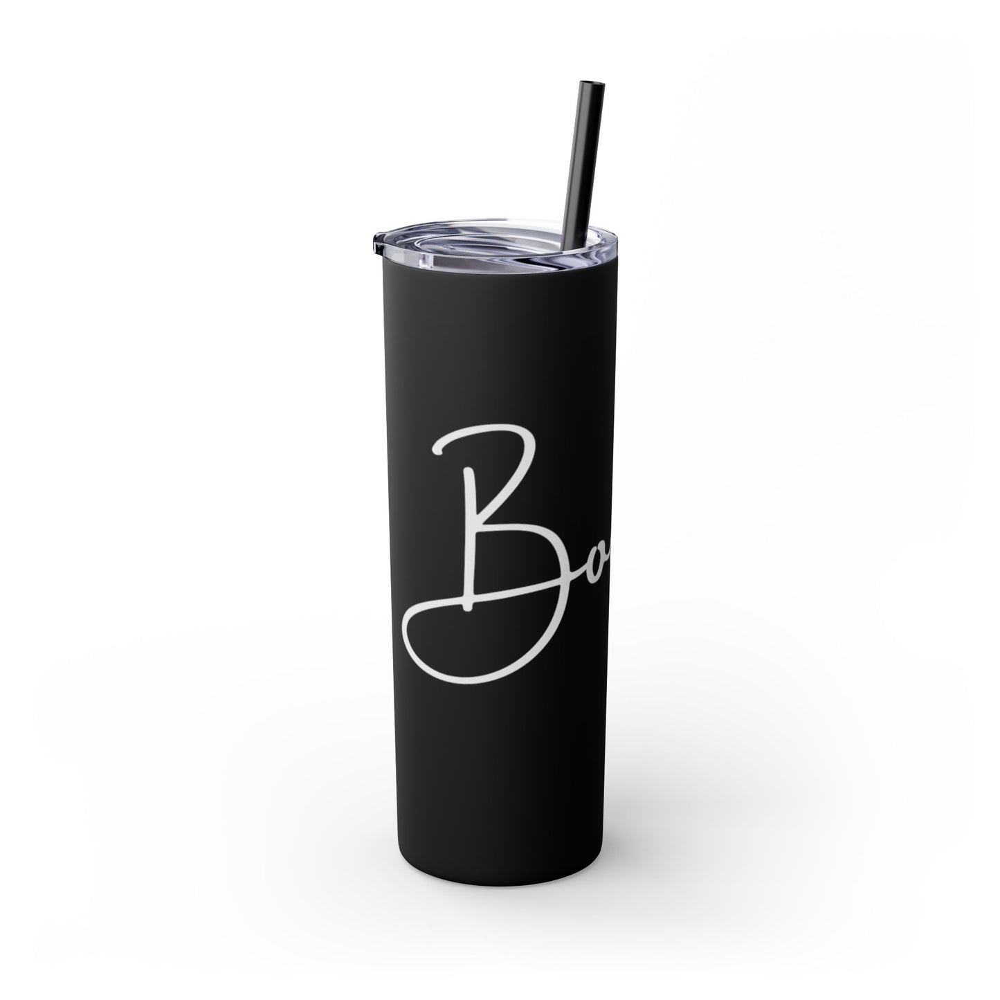 The Boujee Auntie Slim Tumbler –Noir Edition