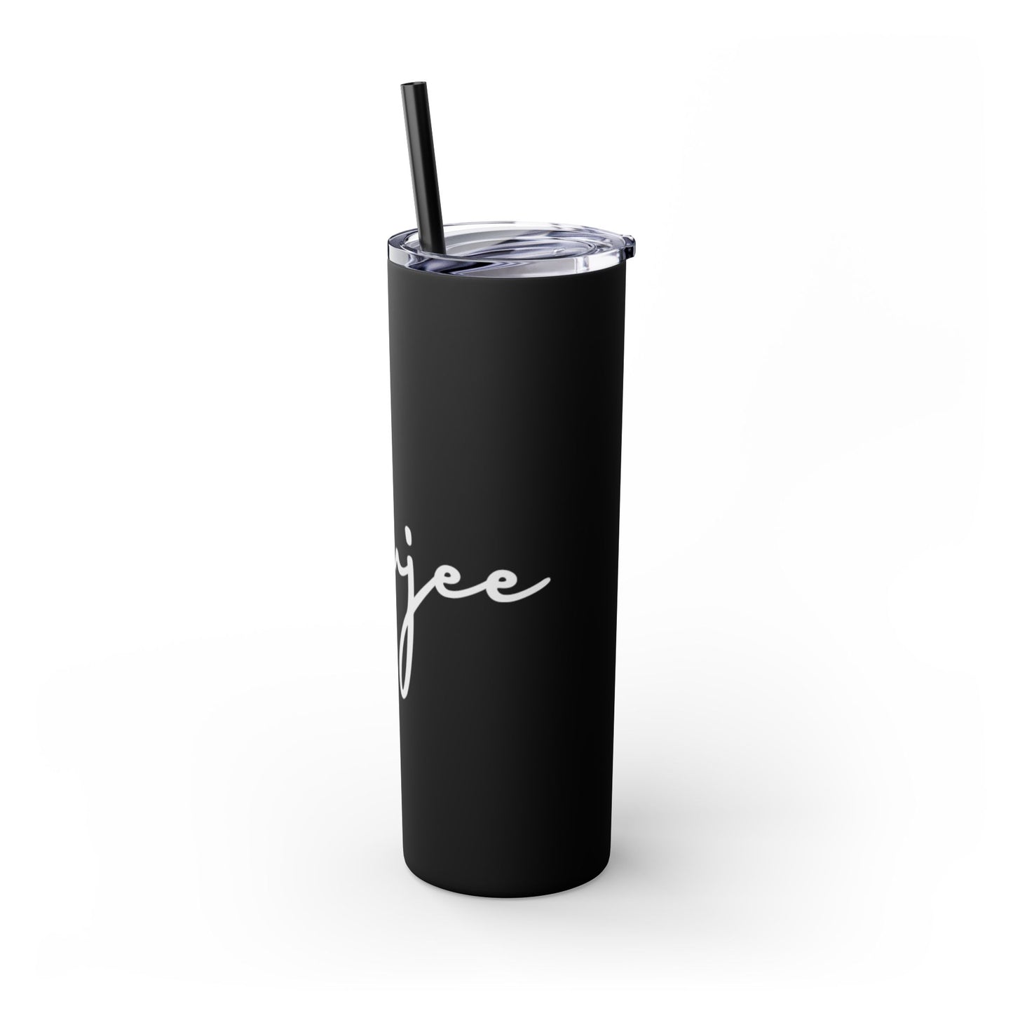 The Boujee Auntie Slim Tumbler –Noir Edition
