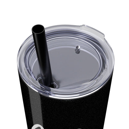The Boujee Auntie Slim Tumbler –Glitter Edition