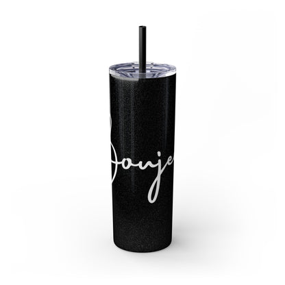 The Boujee Auntie Slim Tumbler – Glossy Matte Edition