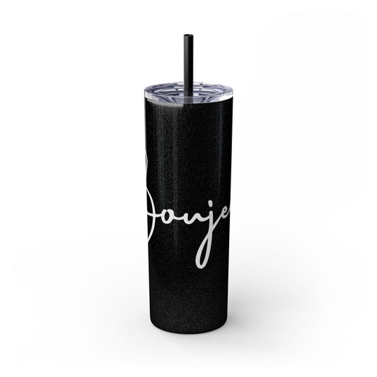 The Boujee Auntie Slim Tumbler – Glossy Matte Edition