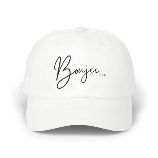 The Boujee Auntie Essential Hat – Classic White Edition