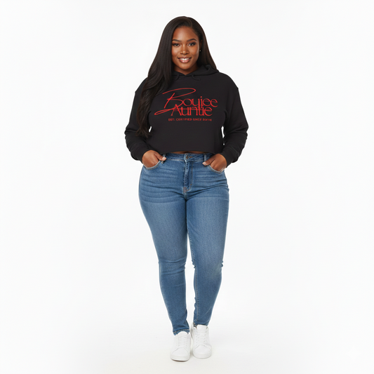 Boujee Auntie Crop Hoodie