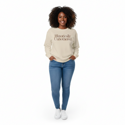 Historically Boujee Sweatshirt — Cream / Chocolate Brown