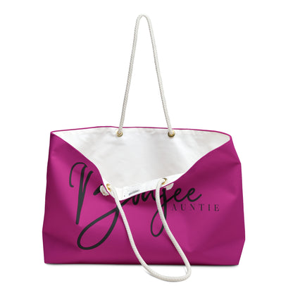 Boujee Auntie Weekender Tote – Fuchsia