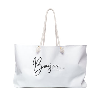 Boujee Auntie Luxe Carryall – Classic White