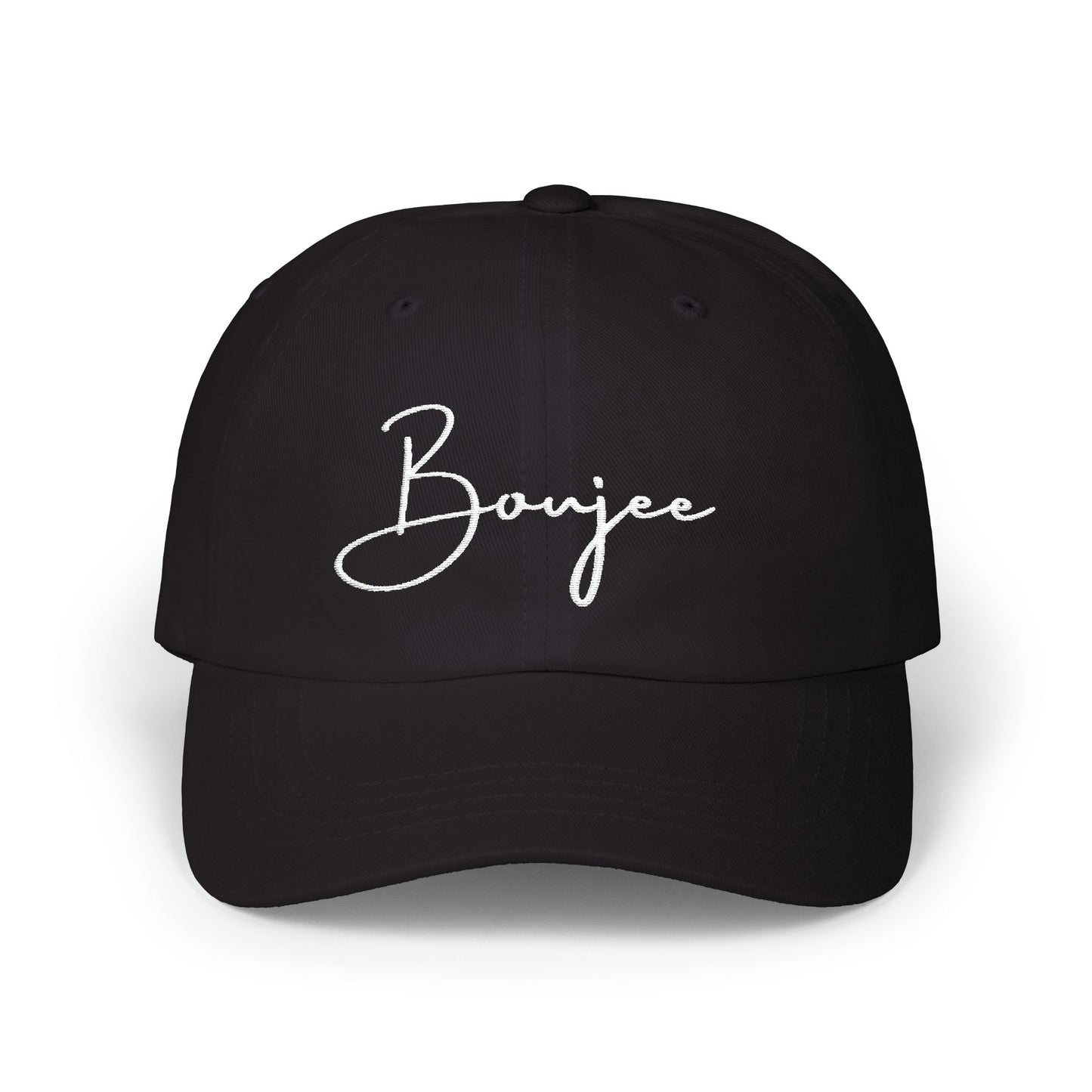 Boujee Signature Script Hat – Black