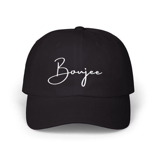Boujee Signature Script Hat – Black