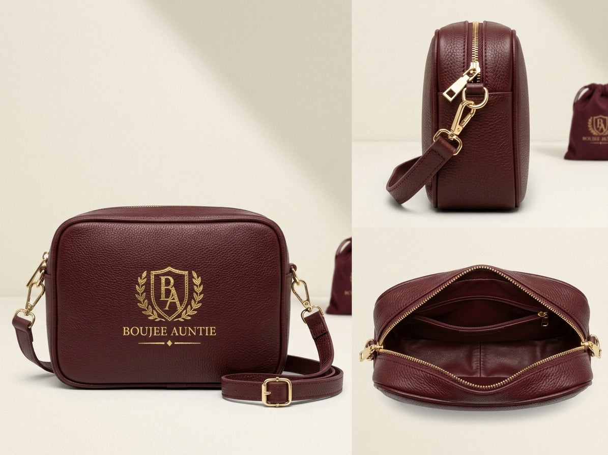 The Boujee Auntie Genuine Leather Crossbody