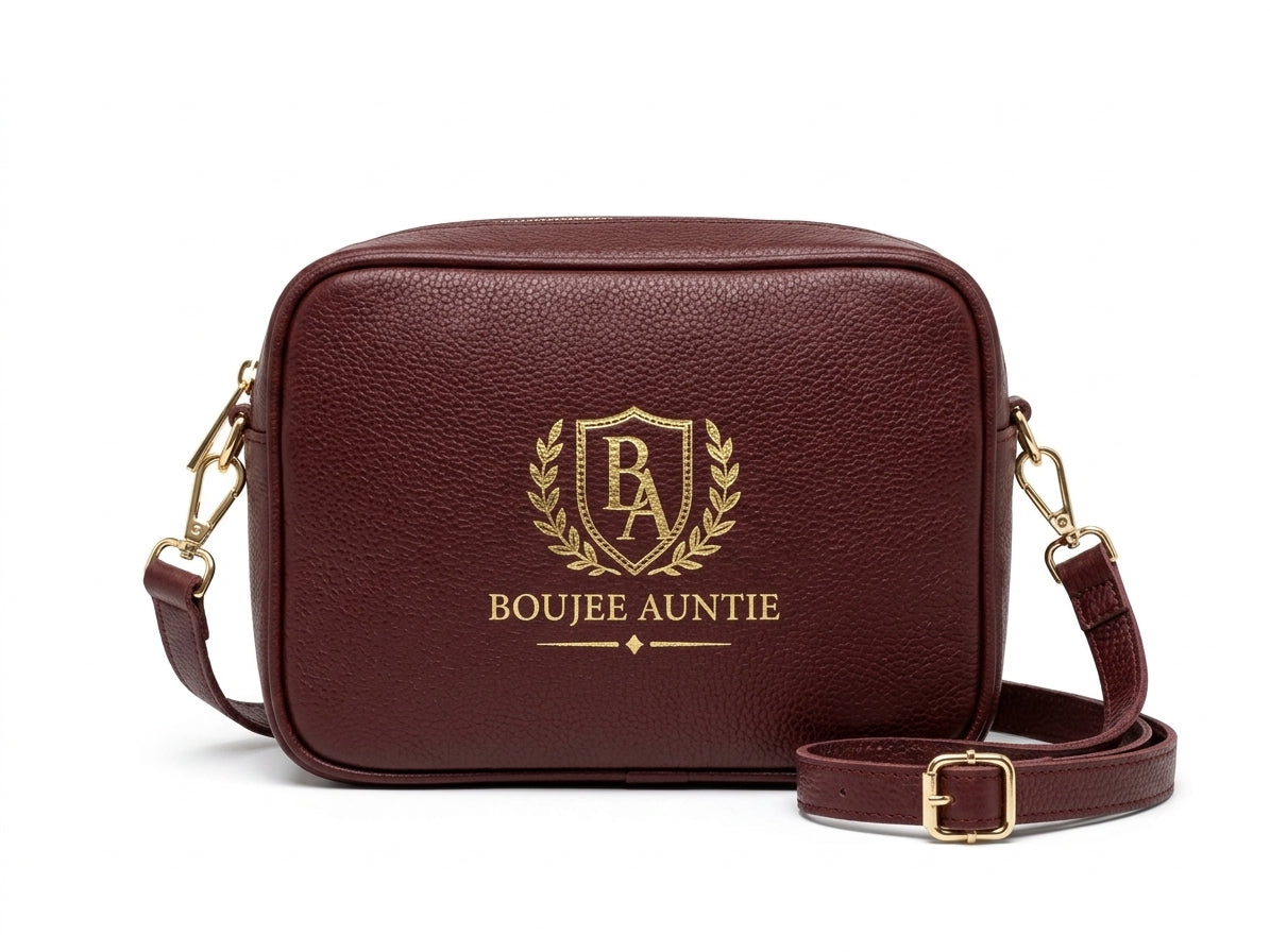 The Boujee Auntie Genuine Leather Crossbody